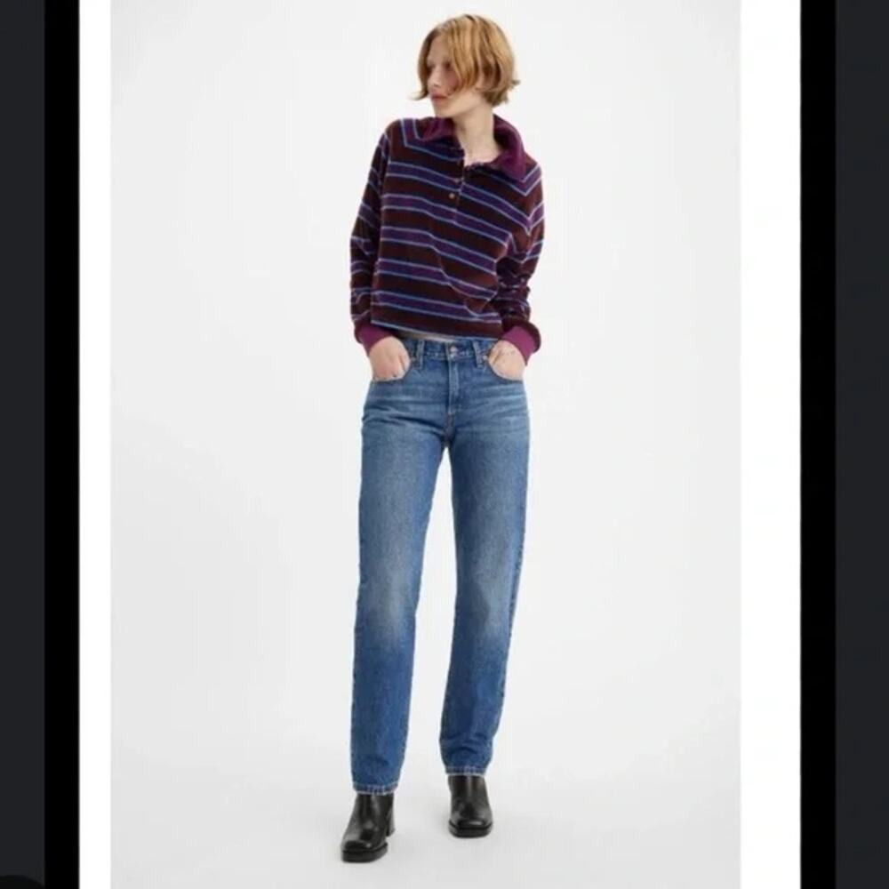 Levi's Straight Leg Blue Denim Jeans